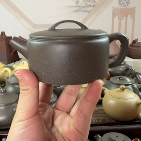 茶壶紫砂梨皮天青170cc