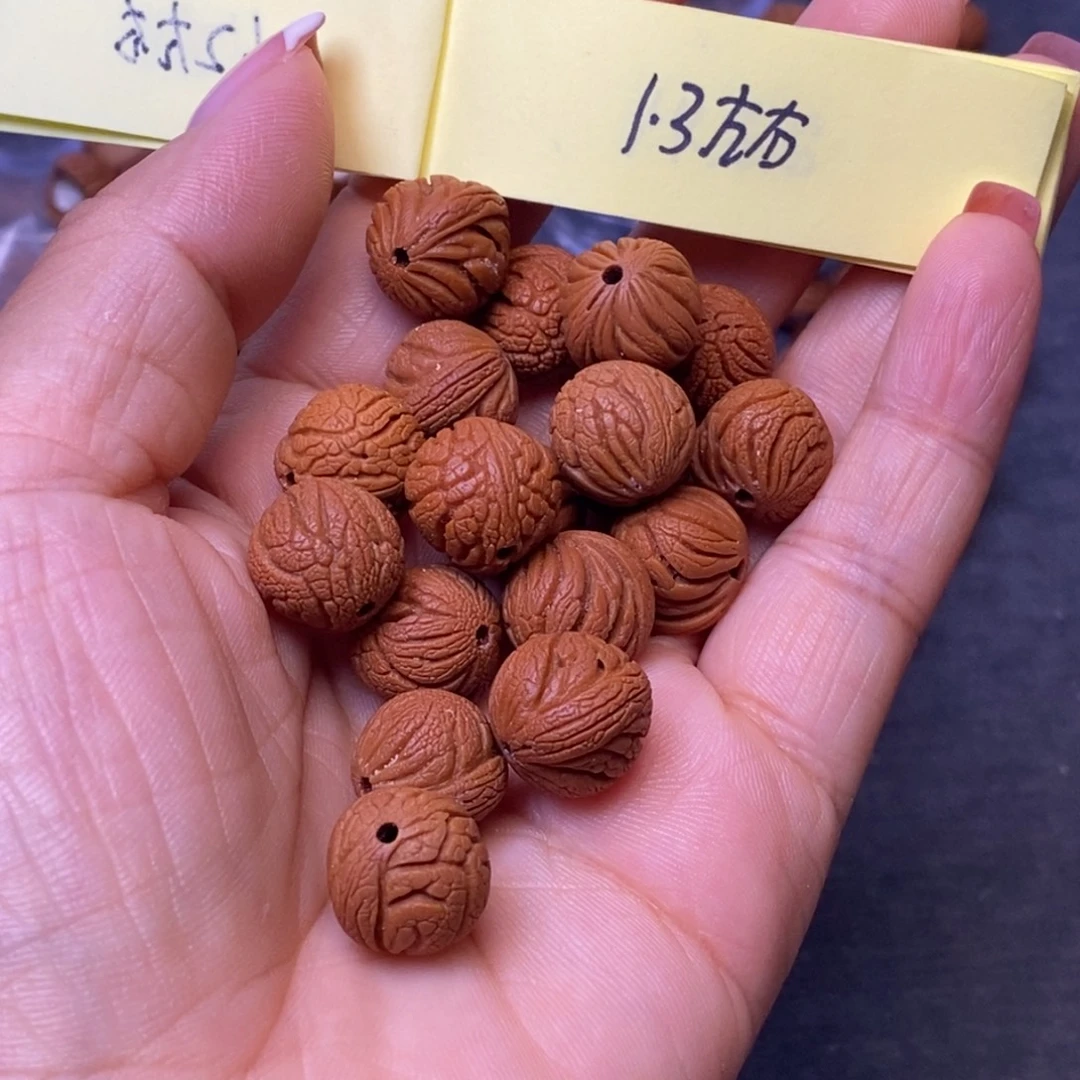 秦岭龙纹桃核手串18颗