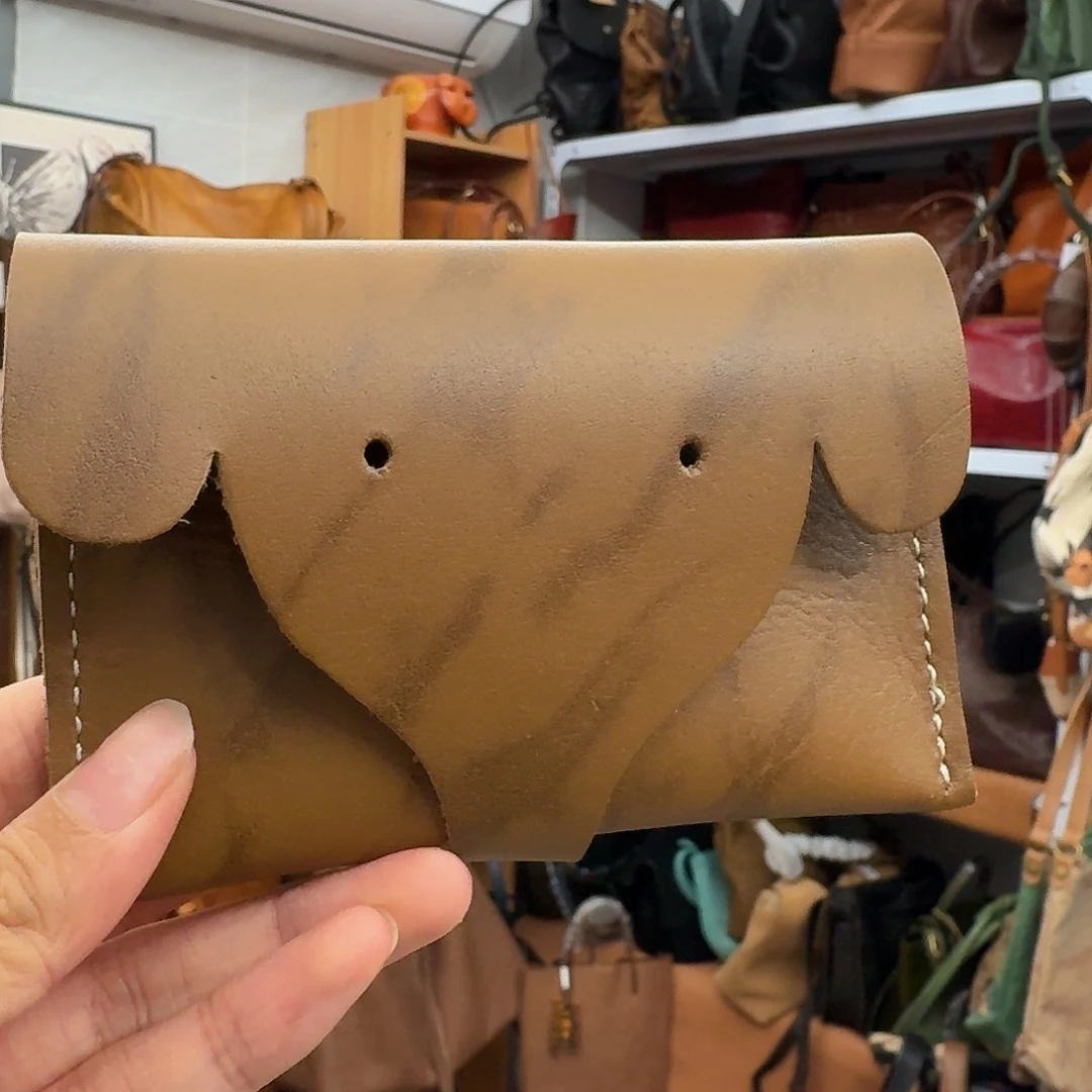 头层牛皮特价卡包