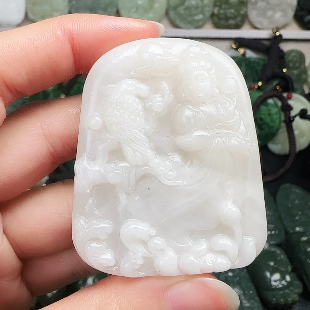 和田玉未镶嵌颈饰