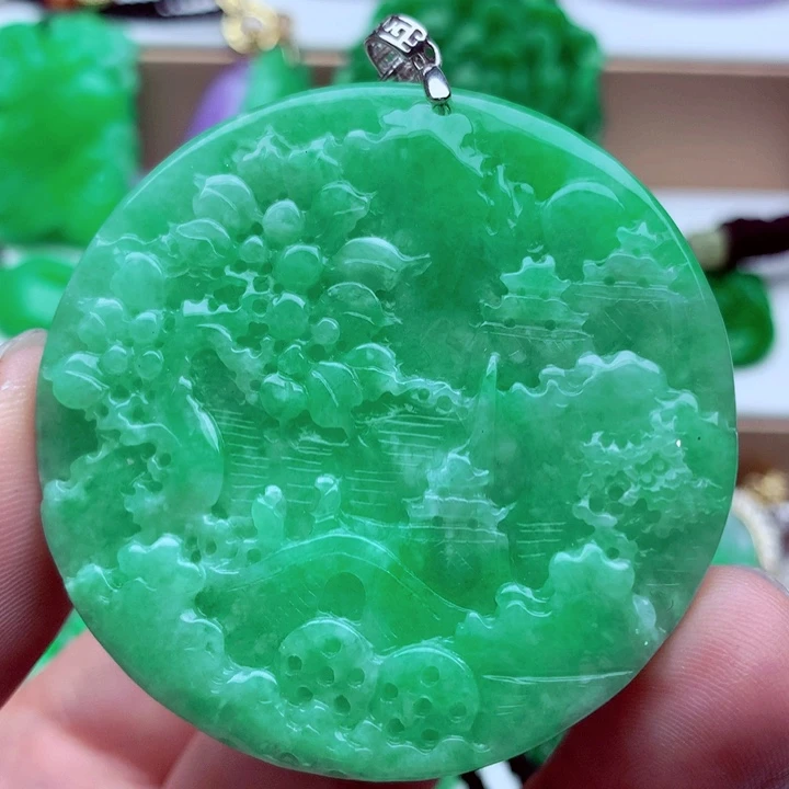 翡翠未镶嵌吊坠(不含链)