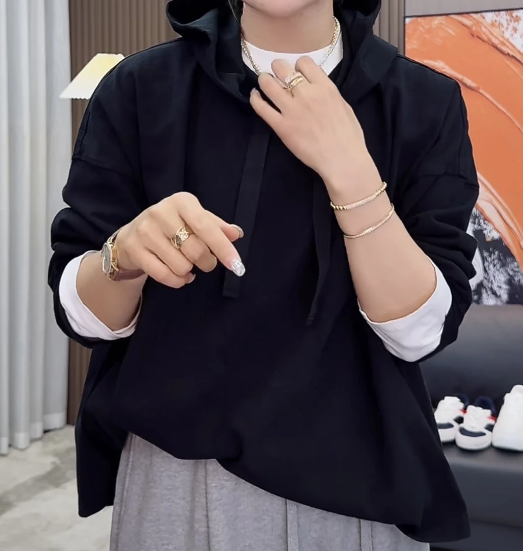 【荣姐精选】抽带连帽卫衣