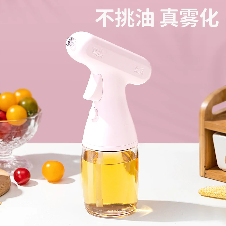 家用电动喷油瓶喷雾瓶多功能容器定量瓶烧烤神器按压式喷油壶控油