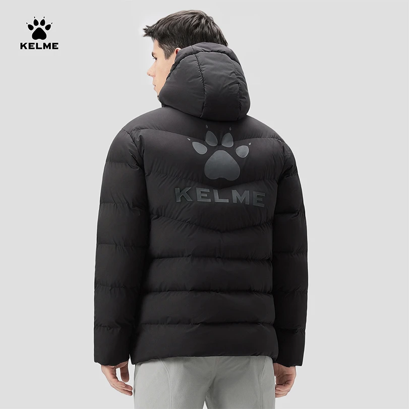 【连帽棉服】卡尔美冬季保暖棉衣运动装备加厚短款足球男训练外套RZ