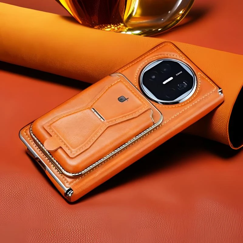 适用华为x5磁吸卡包支架手机壳MateX6折叠屏中轴防摔新款高级感x3