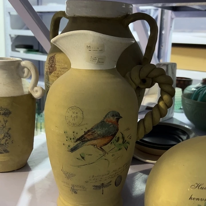 陶瓷孤品高温瓷花瓶