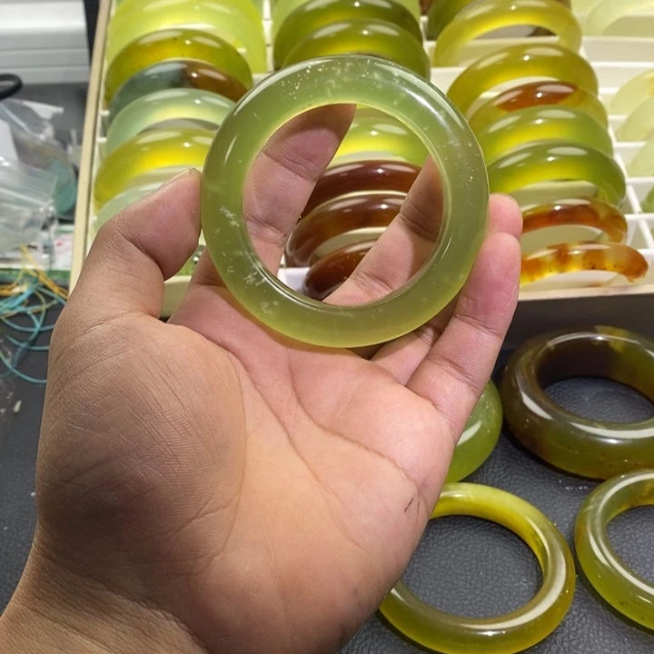 蛇纹石玉合金手镯55