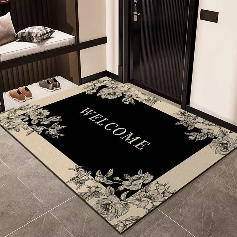 修月真花【60*90】硅藻泥地毯玄关入户门口客厅卧室床边地垫