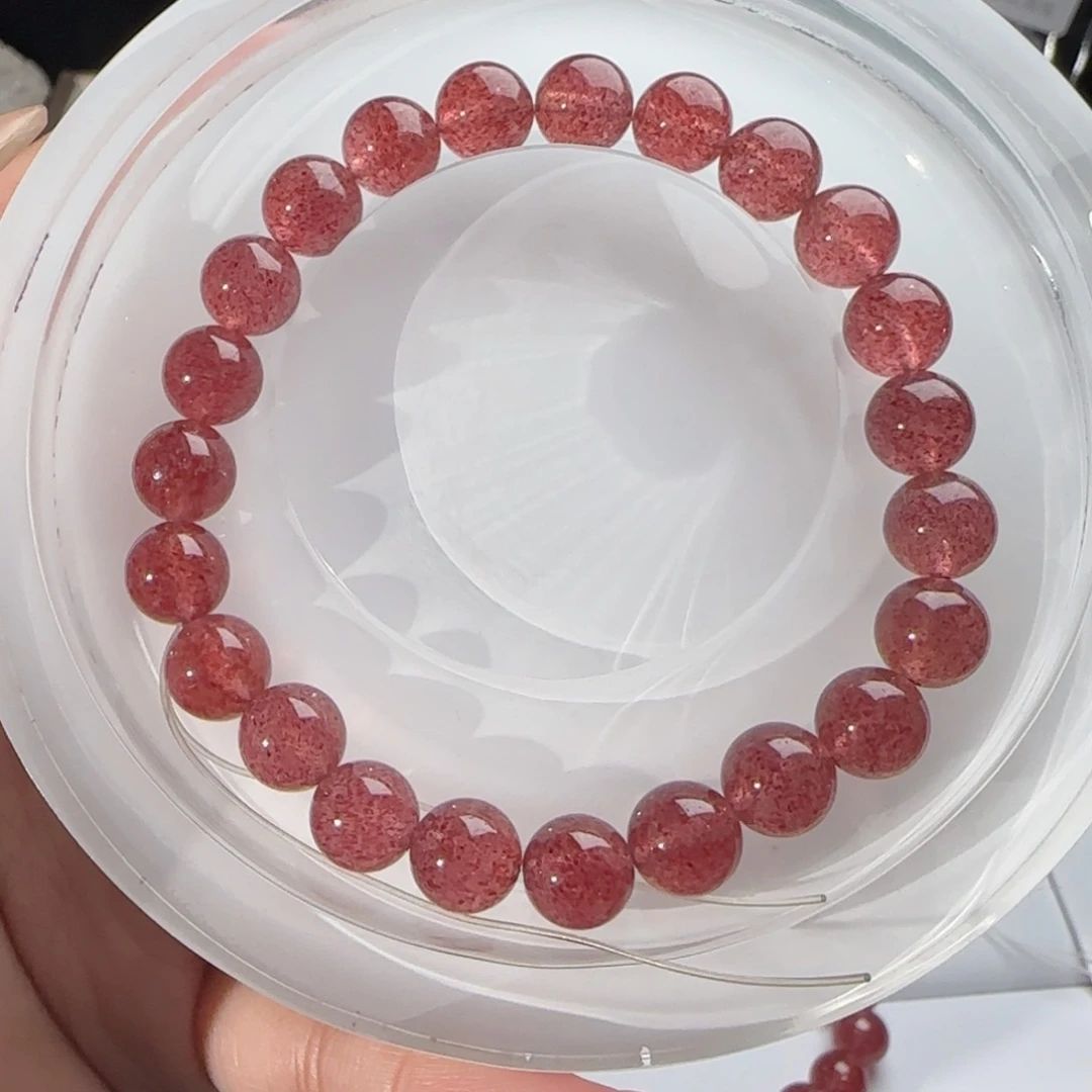 水晶手链未镶嵌咕**王草莓晶8mm