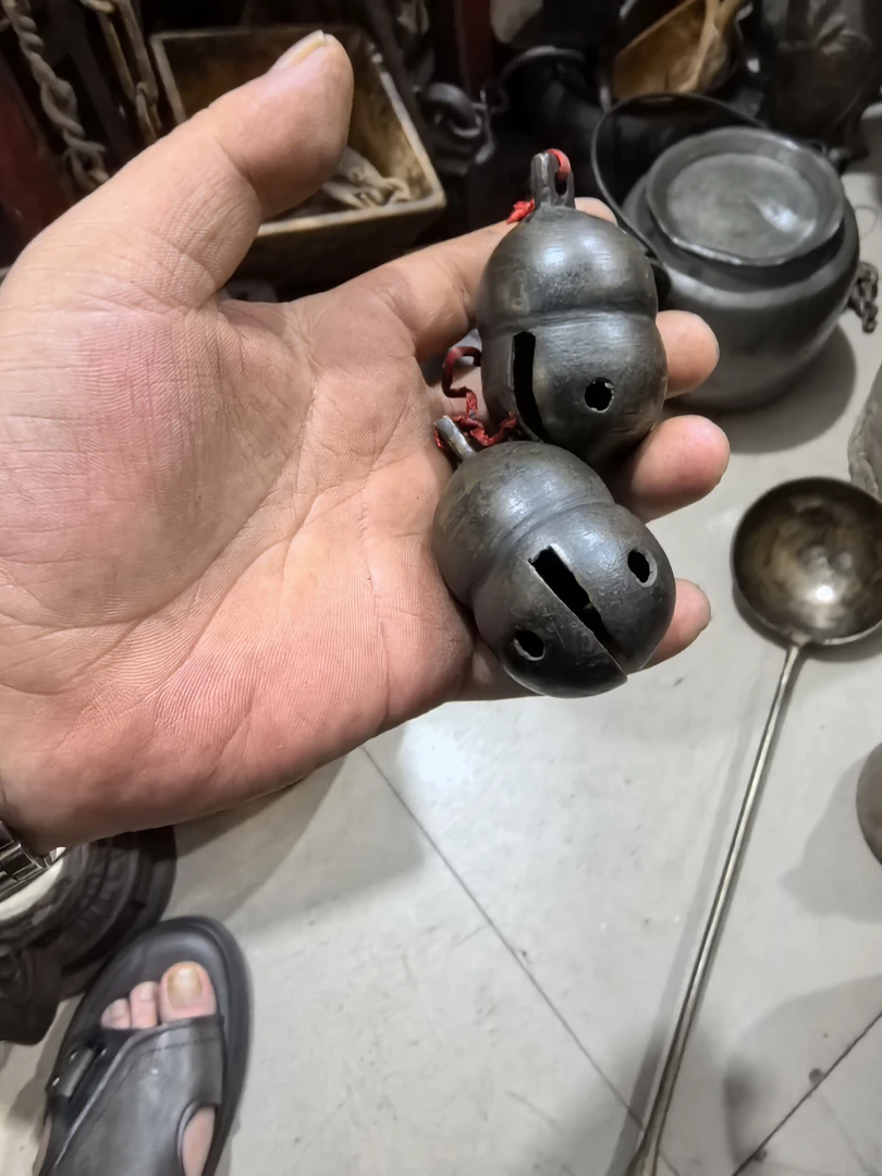 老物件铜铃铛两个包邮