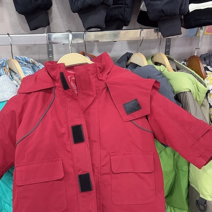 80码脱壳羽绒服红色
