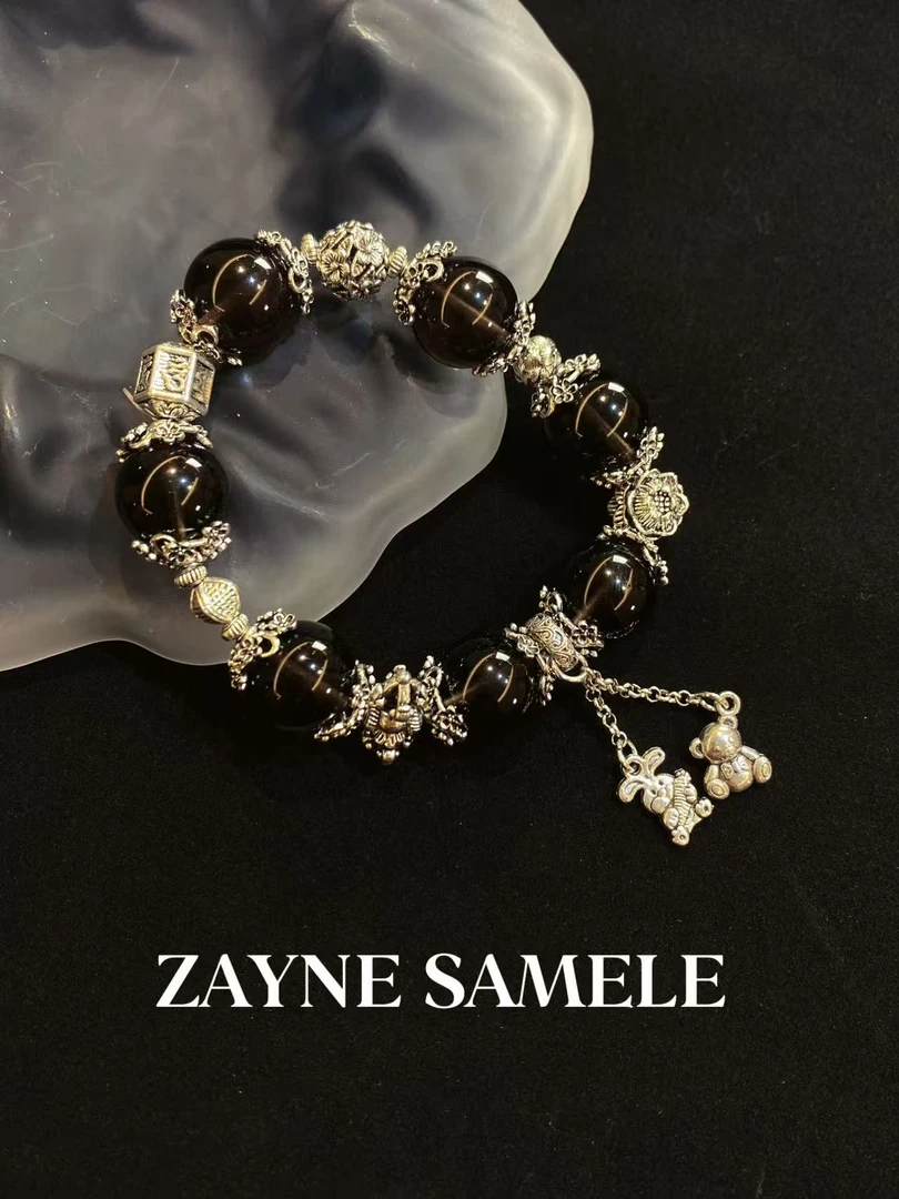 天然茶晶手串 ZAYNE SAMELE·堕天使 16mm轻奢风重工高级感手串