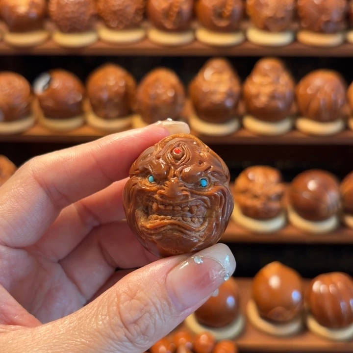 睡***胖巴西橄榄核雕工艺品