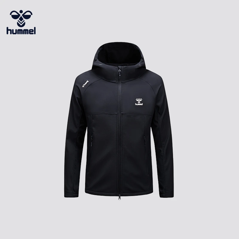 HUMMEL新款2025年户外连帽外套防风防水软壳衣男女同款TFEPZ0152