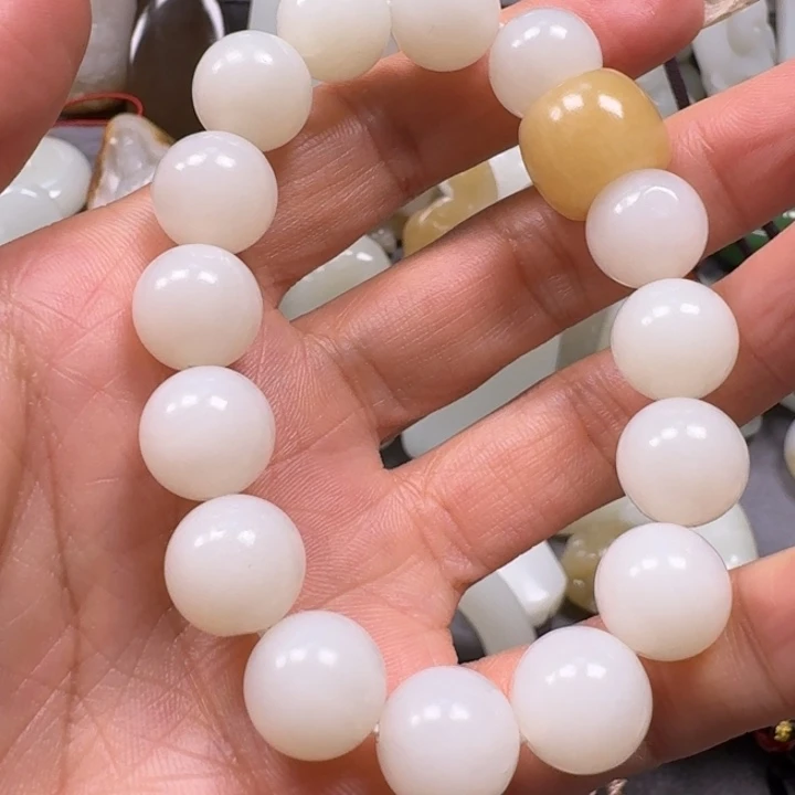 和田玉手串未镶嵌