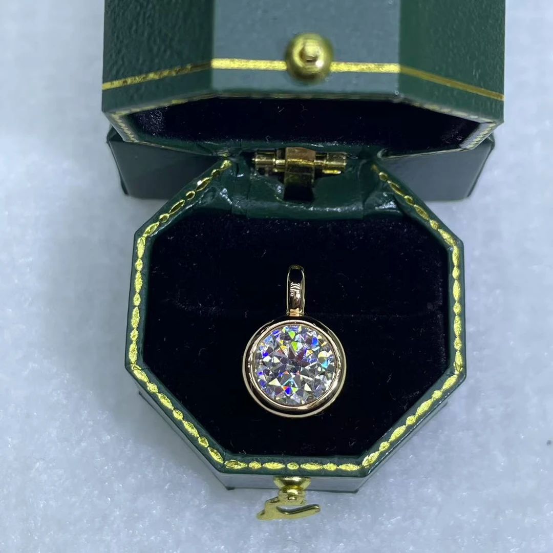 带包装【众星甄选】  泡泡吊坠“玫金色”3.CT【S】