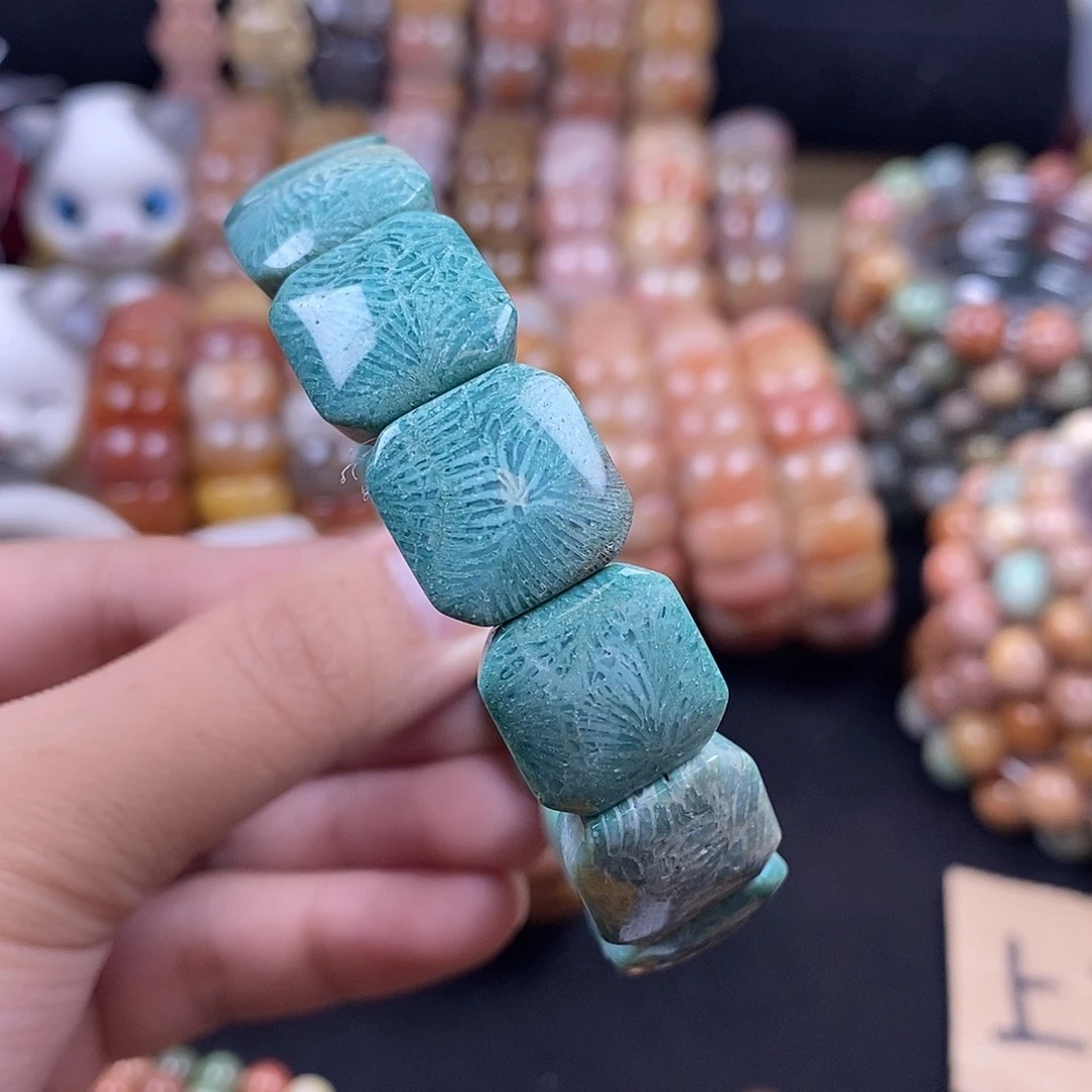 未镶嵌手牌硅化珊瑚（珊瑚玉）28