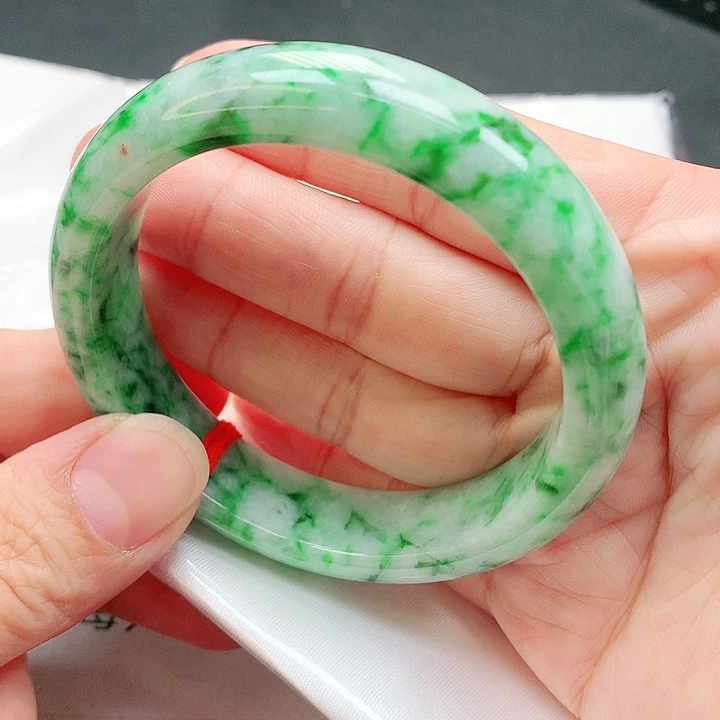 翡翠手镯未镶嵌手镯轮胎56