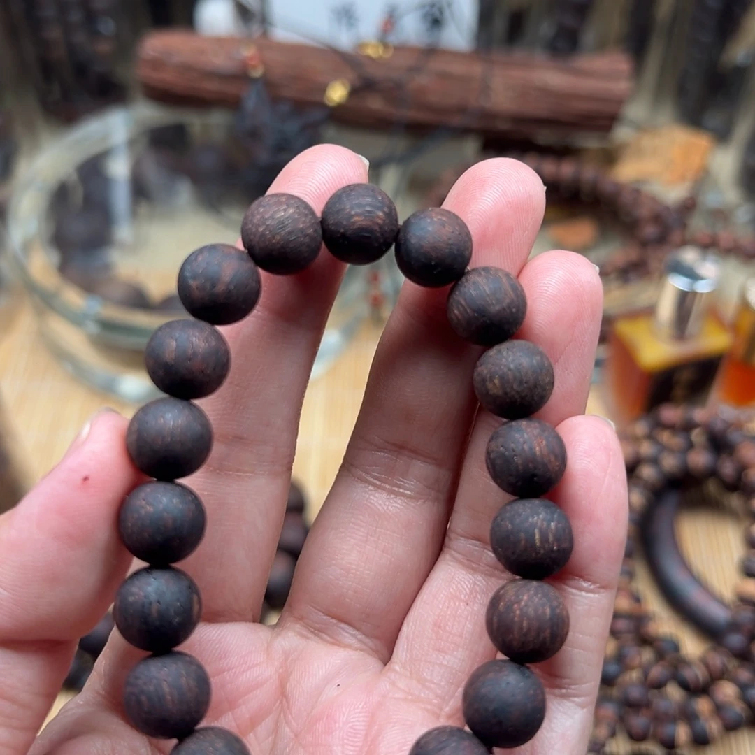 降真香手串/手链1.0金丝密结