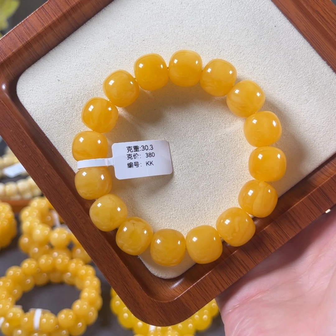 裸石蜜蜡未镶嵌14.7mm焦皮鸡油红浓蜡老型kk