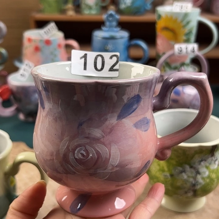 景德镇陶瓷手绘作品102微瑕