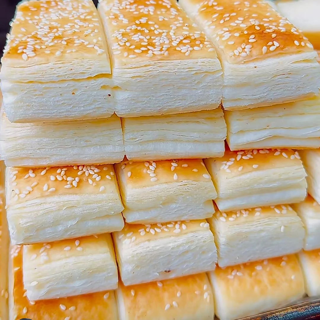 【新鲜现做】发面千层饼懒人早餐烧饼半成品手工制作小学生美食馒头