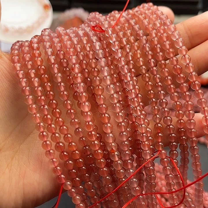 南红玛瑙未镶嵌多样性发货默认微瑕称重4mm