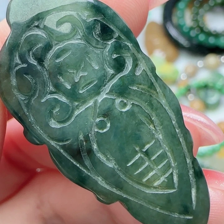 翡翠未镶嵌颈饰天然A货688