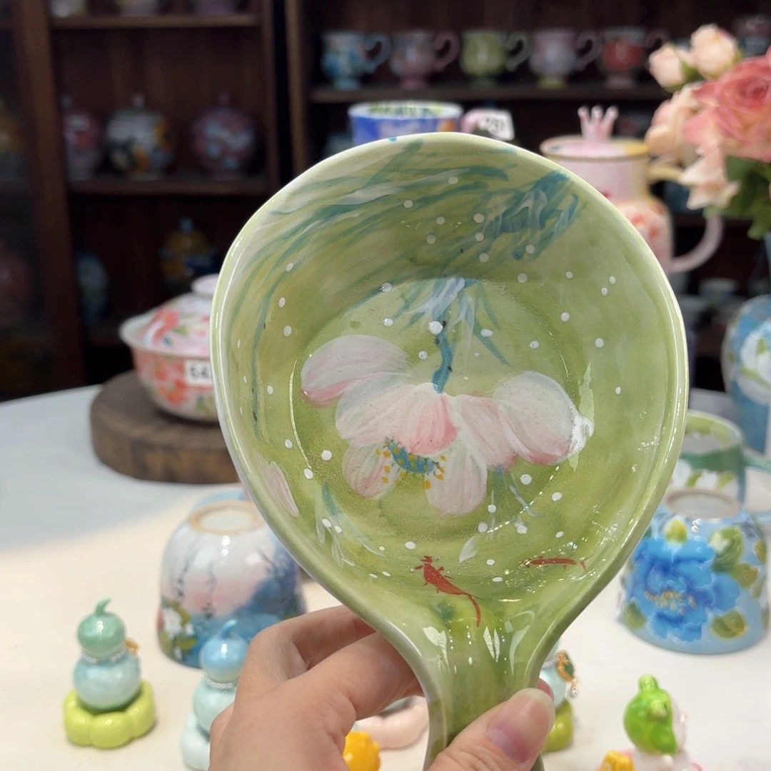 景德镇手绘高温釉下彩陶瓷茶具