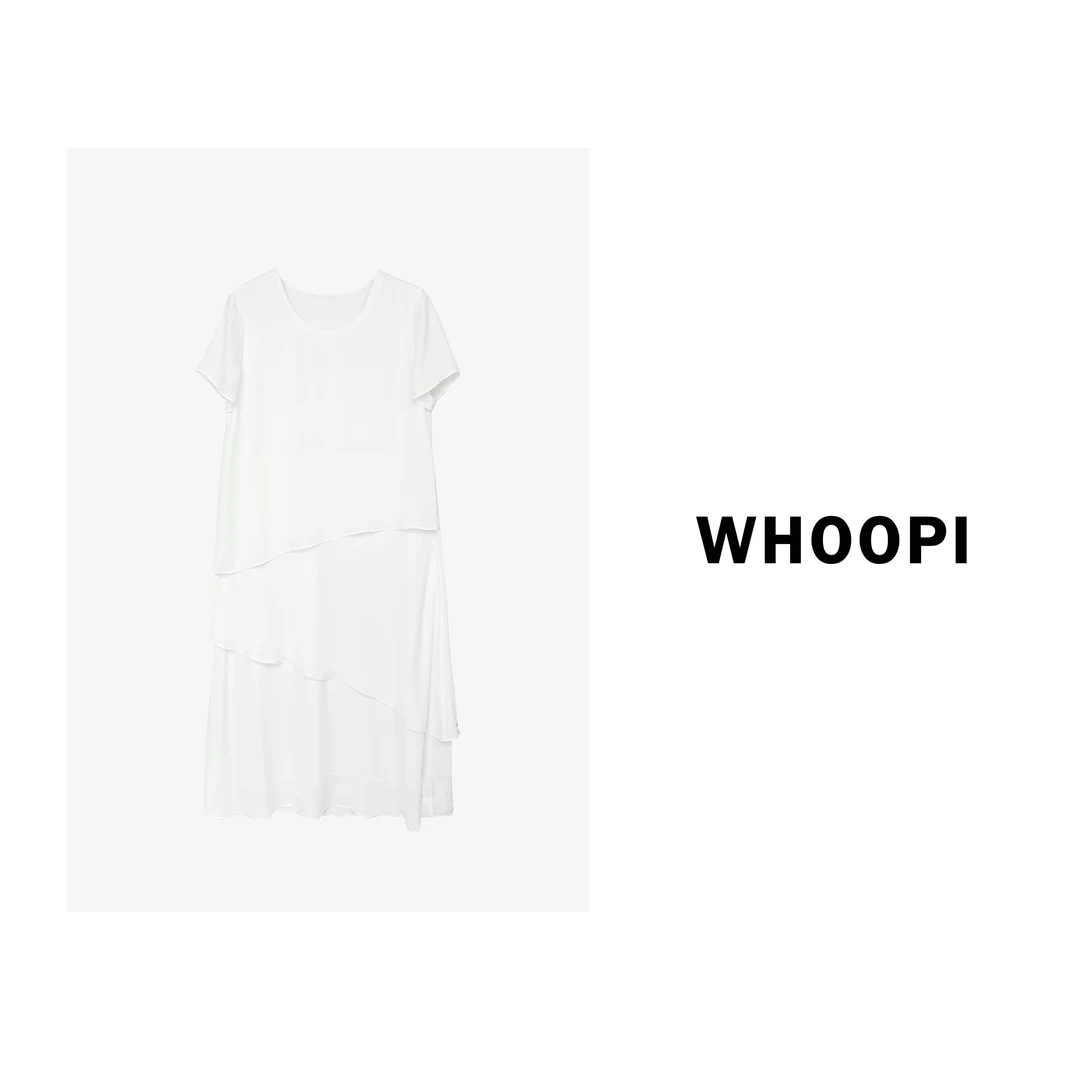 【Whoopi】【人间coco】重磅大篇幅不规则宽松柔纱蛋糕连衣裙