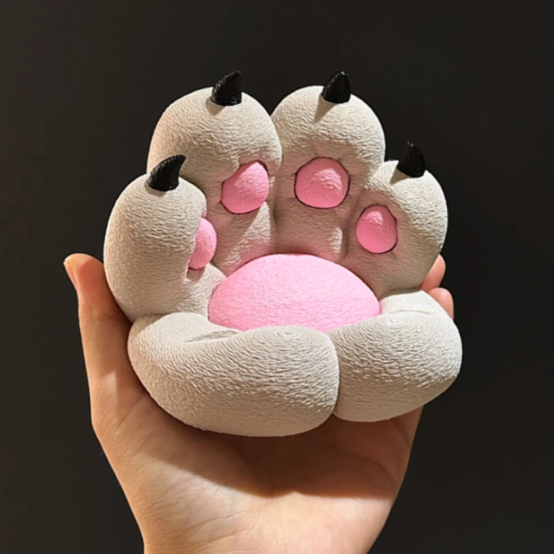 MOMO可爱猫爪手机支架3D打印桌面创意支撑架摆件高颜值解压XX