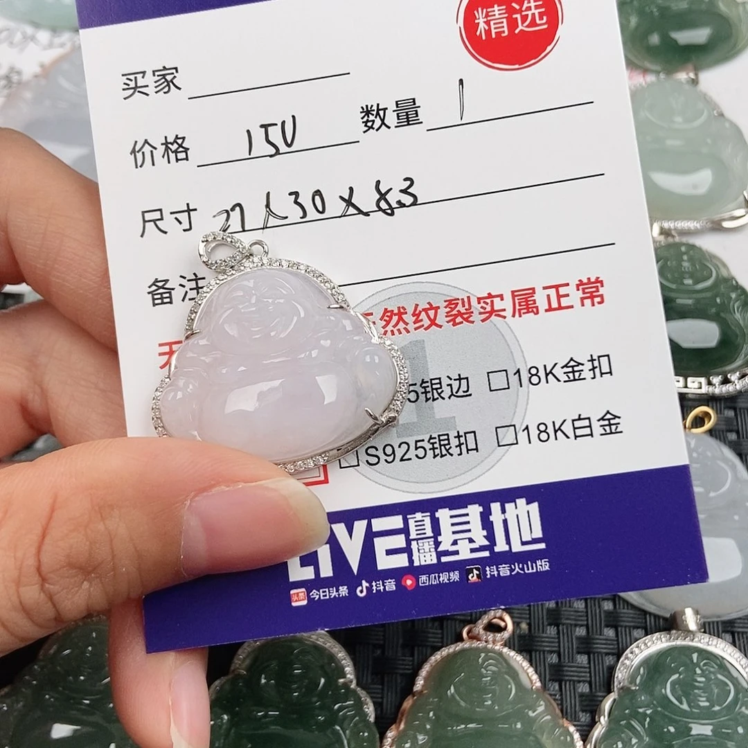 翡翠银S925镶嵌颈饰