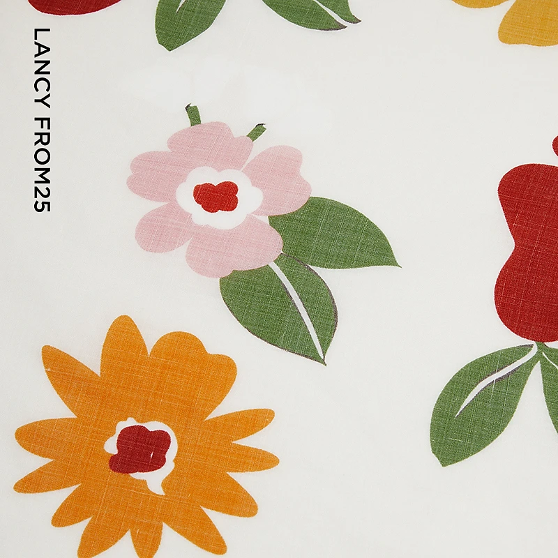 【漾25系列】朗姿印花高级感方巾度假风百搭丝巾2025年夏季新款女