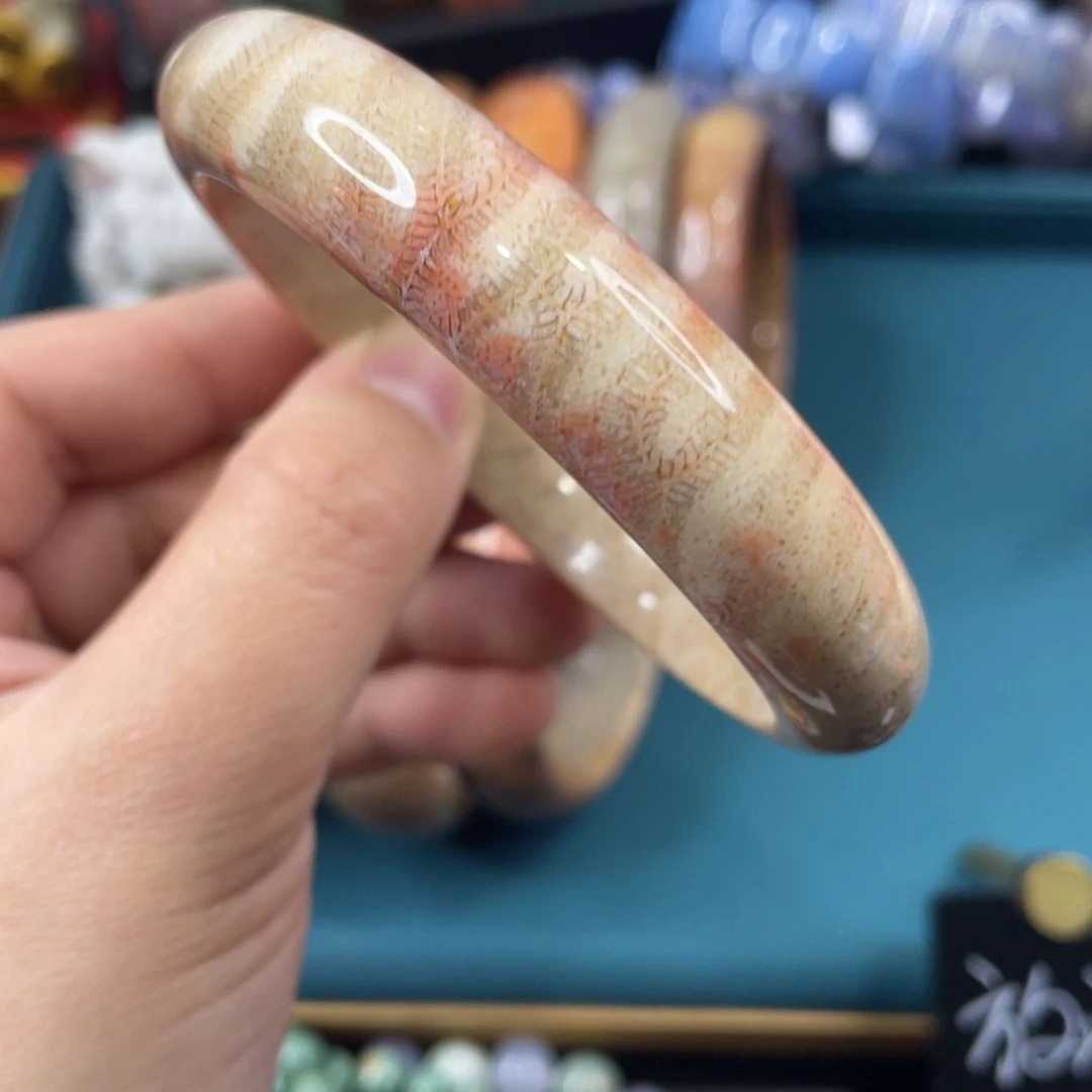 未镶嵌手镯硅化玉