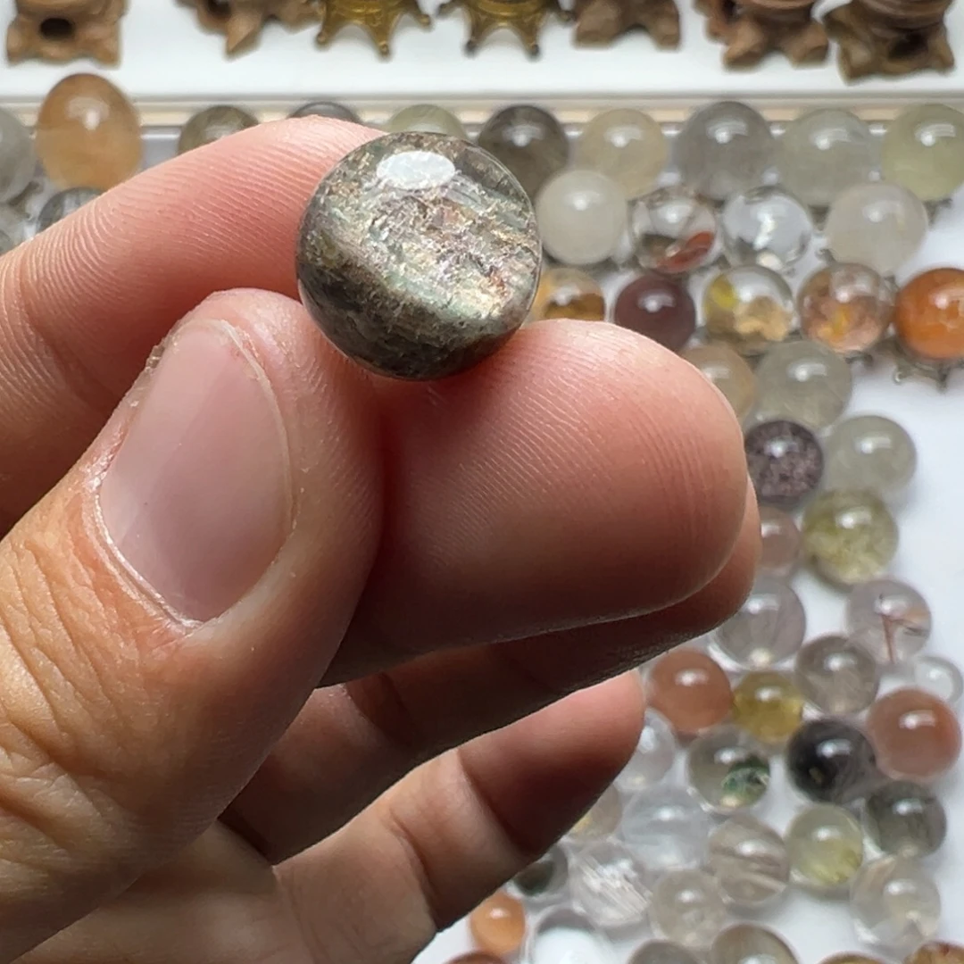 珠宝半成品未镶嵌水晶幽灵球