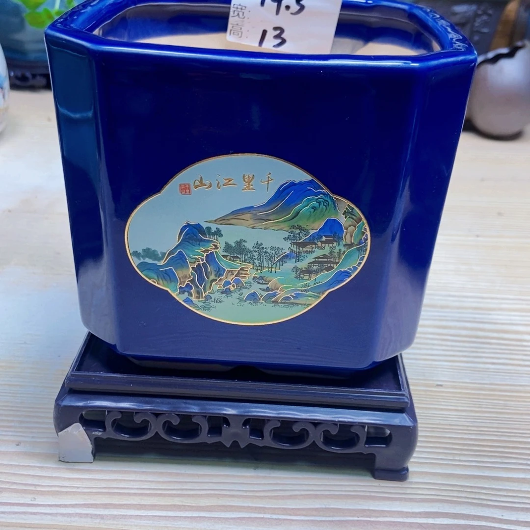 瓷片陶瓷花盆陶瓷艺术