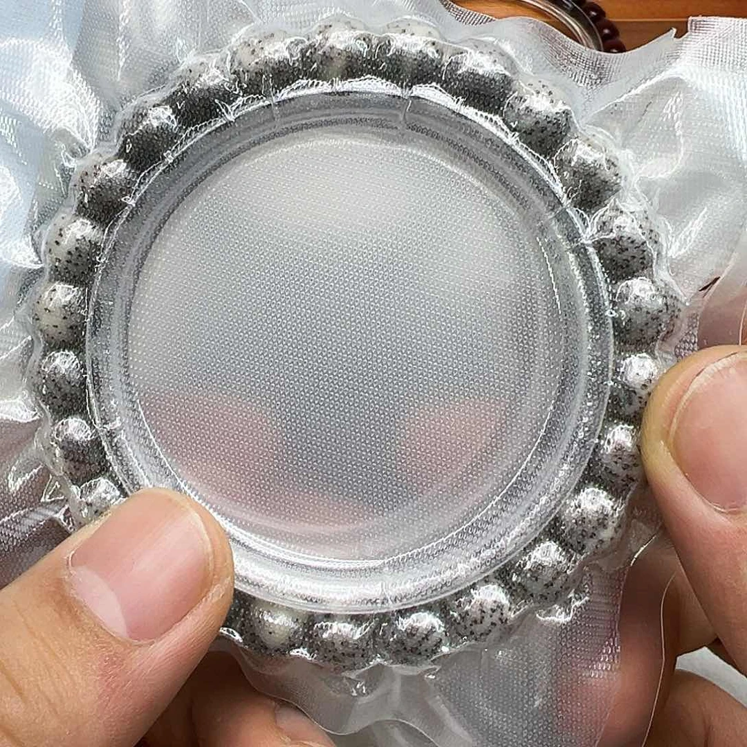 星月菩提手串23高端黑冰石玉星月菩提单圈98