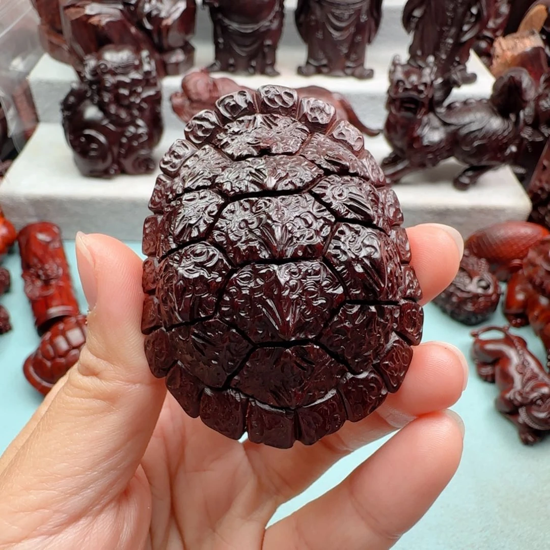 小叶紫檀把件w****4鳄龟富甲