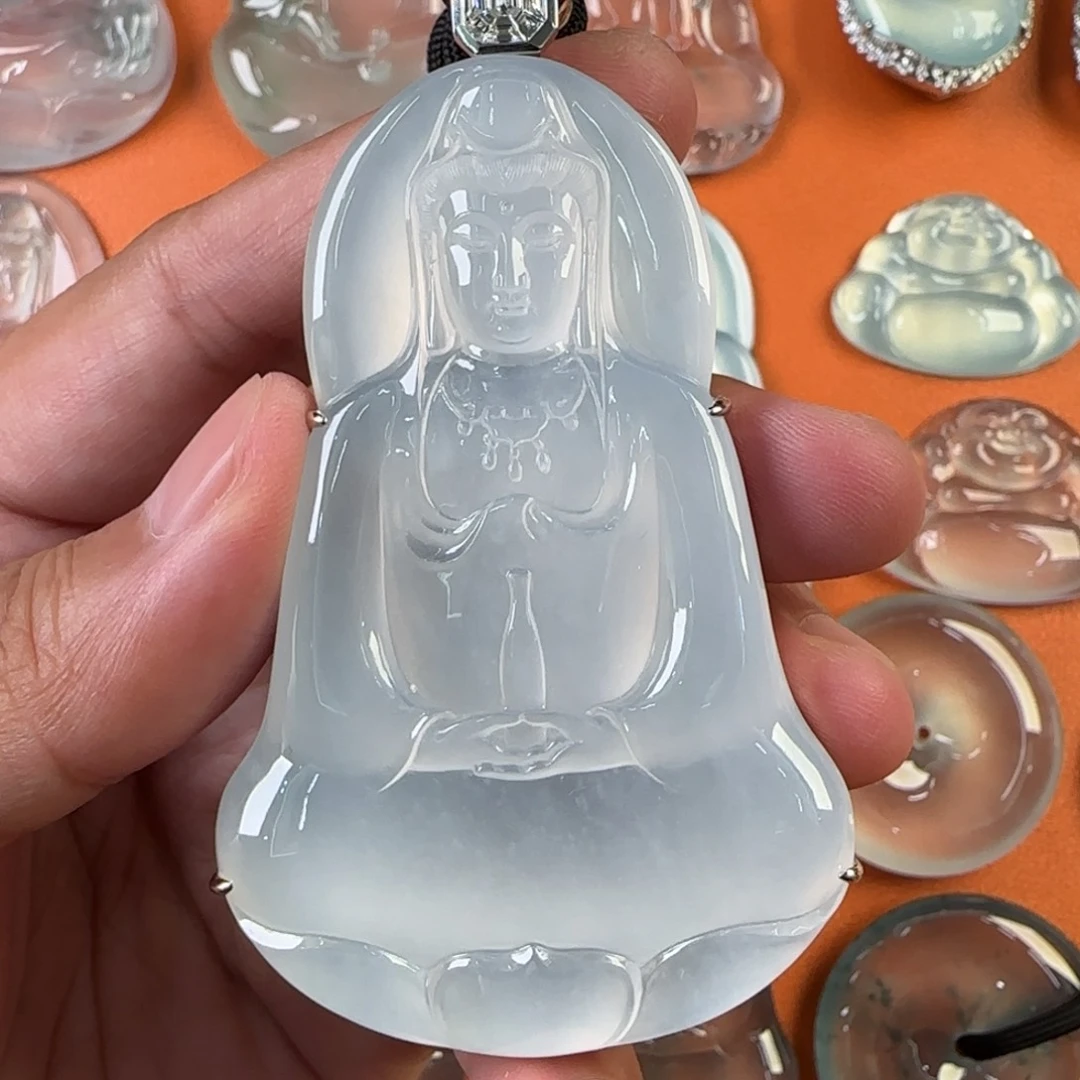 翡翠未镶嵌颈饰天然