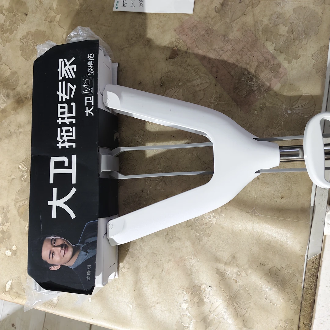 胶棉拖把吸水刮污瓷砖无水印家用一拖地净对折挤水干拖把