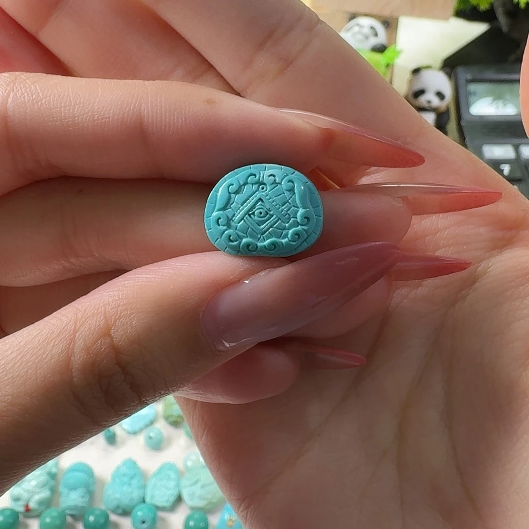 绿松石未镶嵌吊坠(不含链)