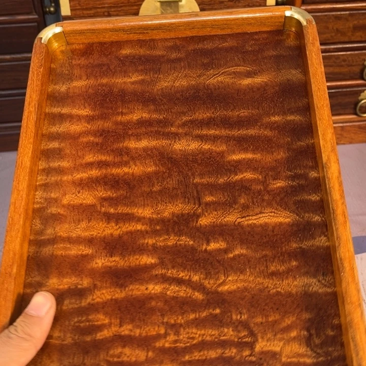 木缅甸花梨独板托盘