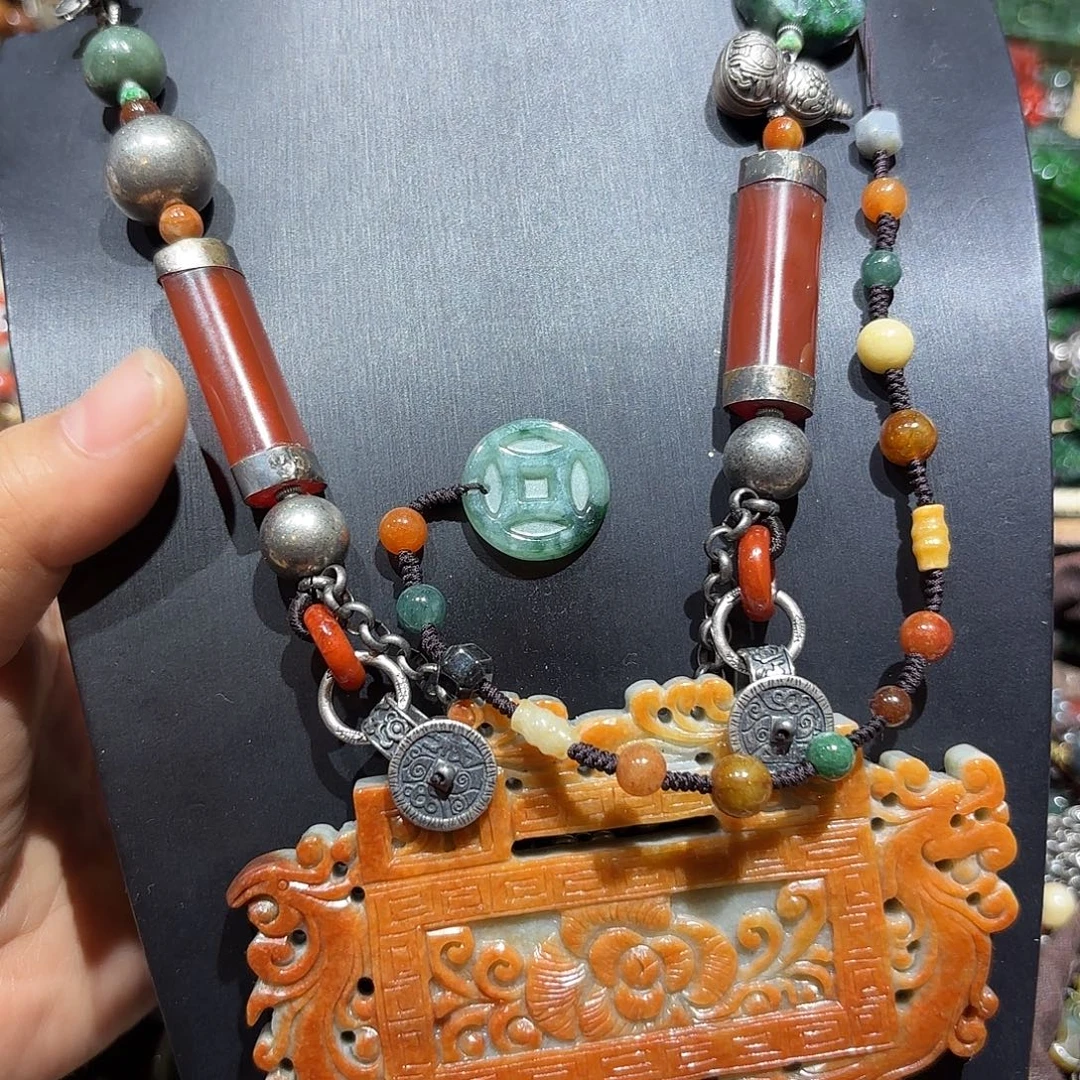 翡翠未镶嵌颈饰原创