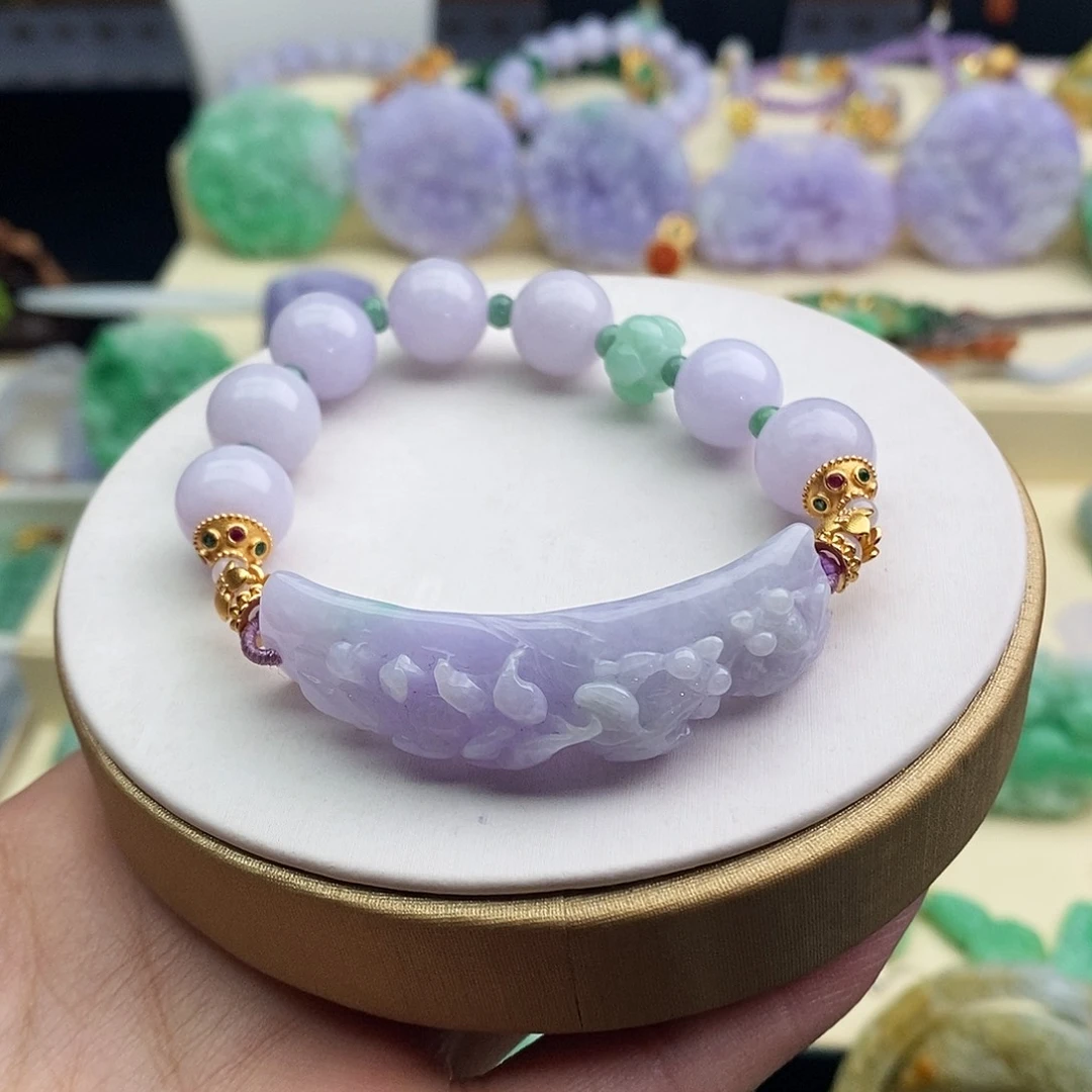 翡翠未镶嵌手镯手牌