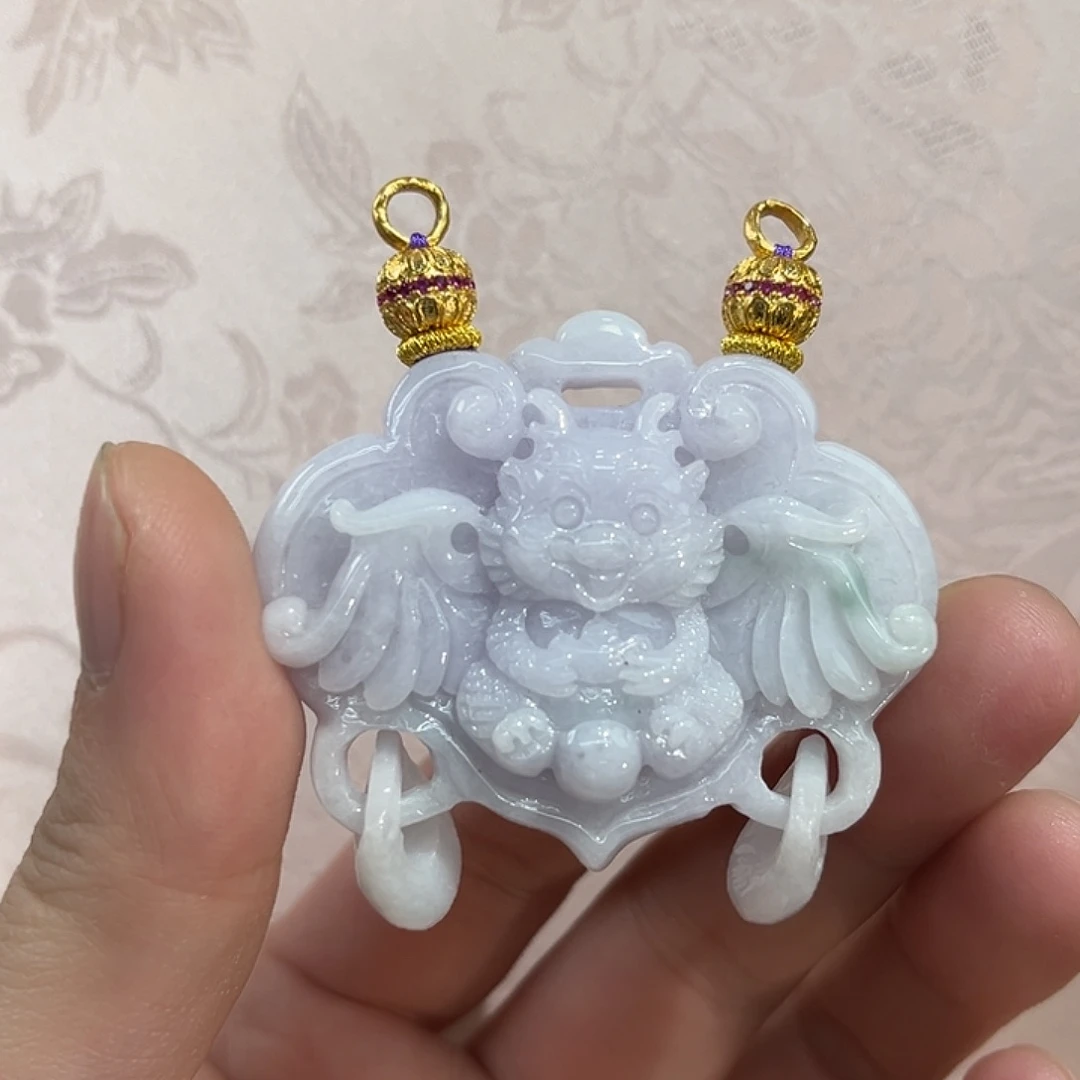 翡翠合金吊坠(赠链)国风