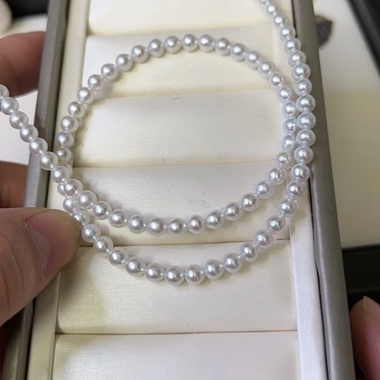 淡水珍珠颈饰未镶嵌定制项链