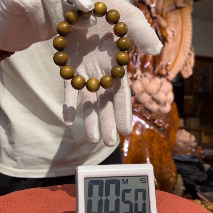 金丝楠毛**粉金丝楠手串