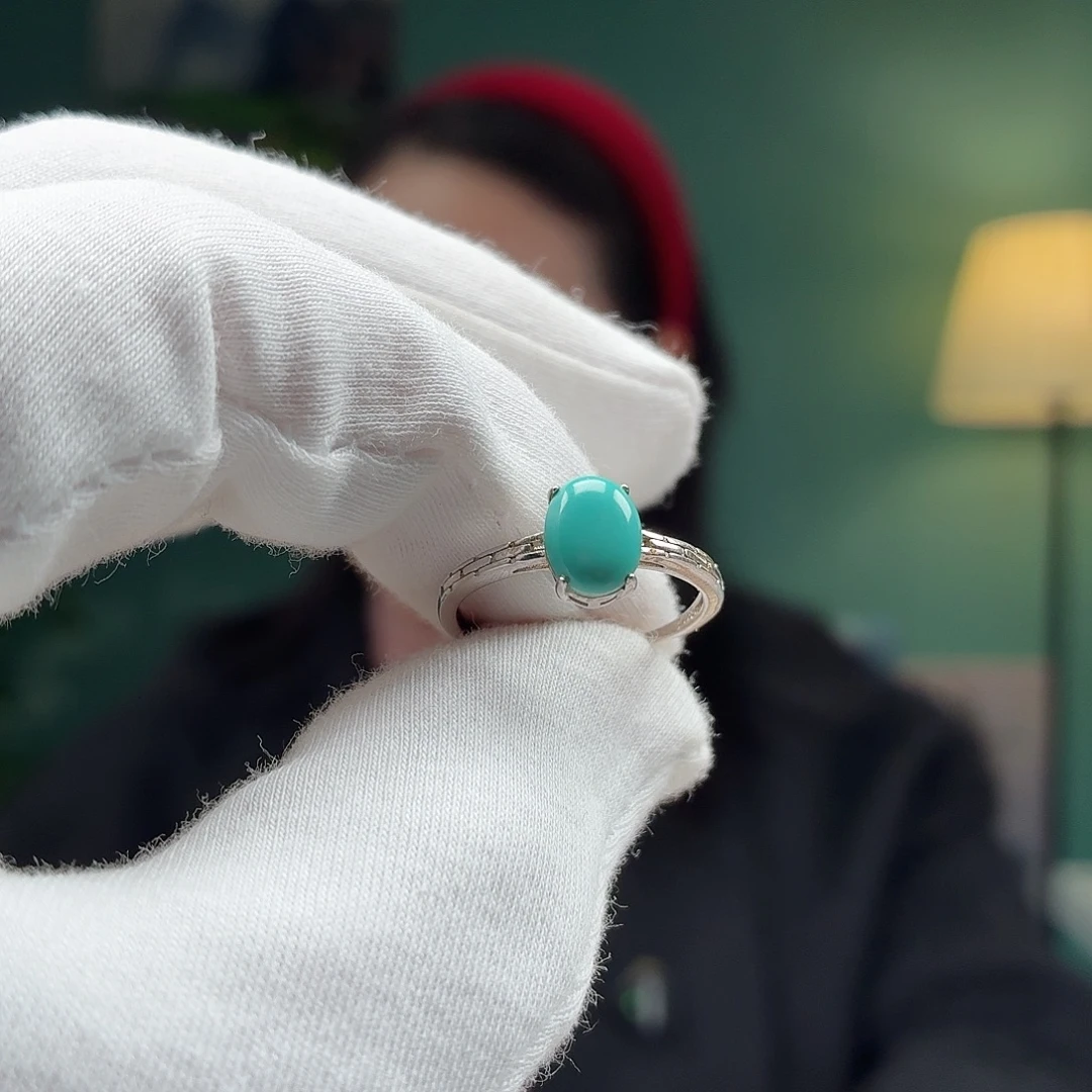 绿松石银S925镶嵌颈饰