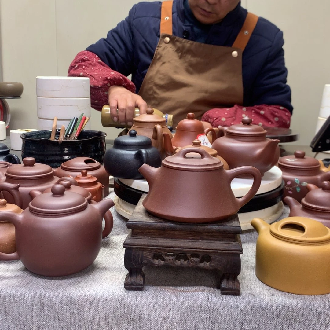 清水泥茶壶柱础180 C半手工制作