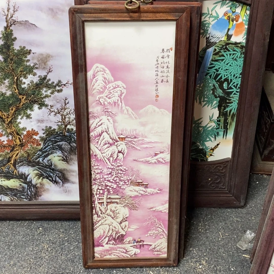 瓷55*21 景德镇瓷板画柴窑烧制